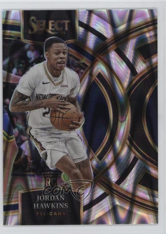 2023-24 Panini Select Premier Level Tectonic Prizm Jordan Hawkins #124 1a11