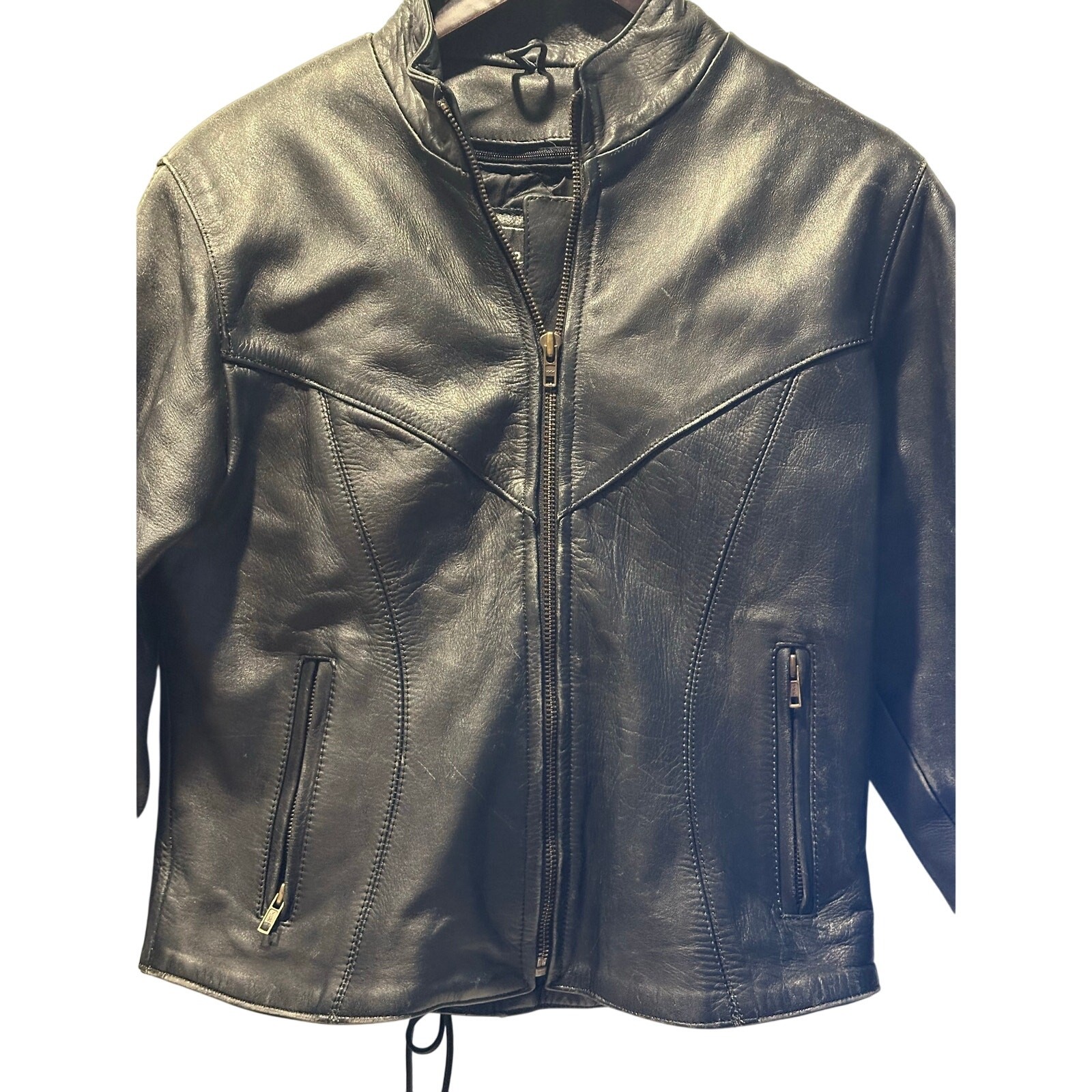 Mega Force Thinsulate heavy distressed leather mo… - image 9