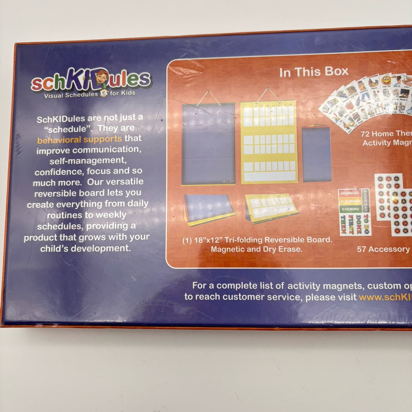 SchKIDules Home Bundle Visual Schedule Kids Magnetic Routine Board. New. Sealed.