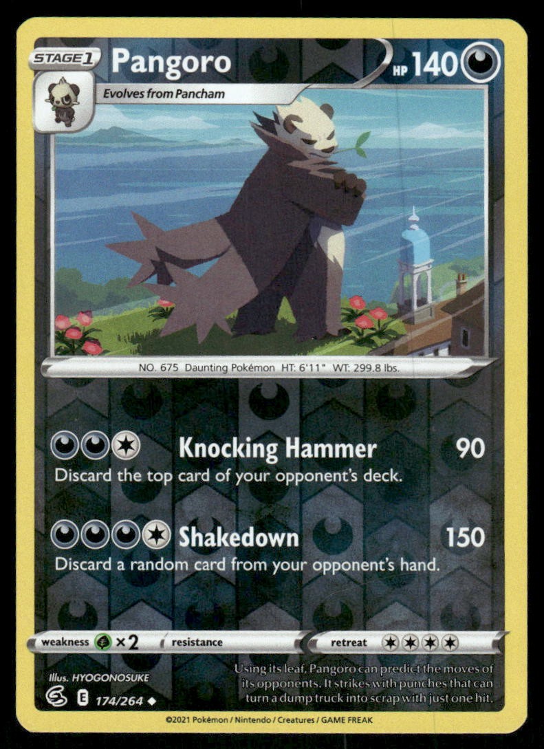 Pangoro 174/264 - Fusion Strike - Reverse Holo Uncommon NM