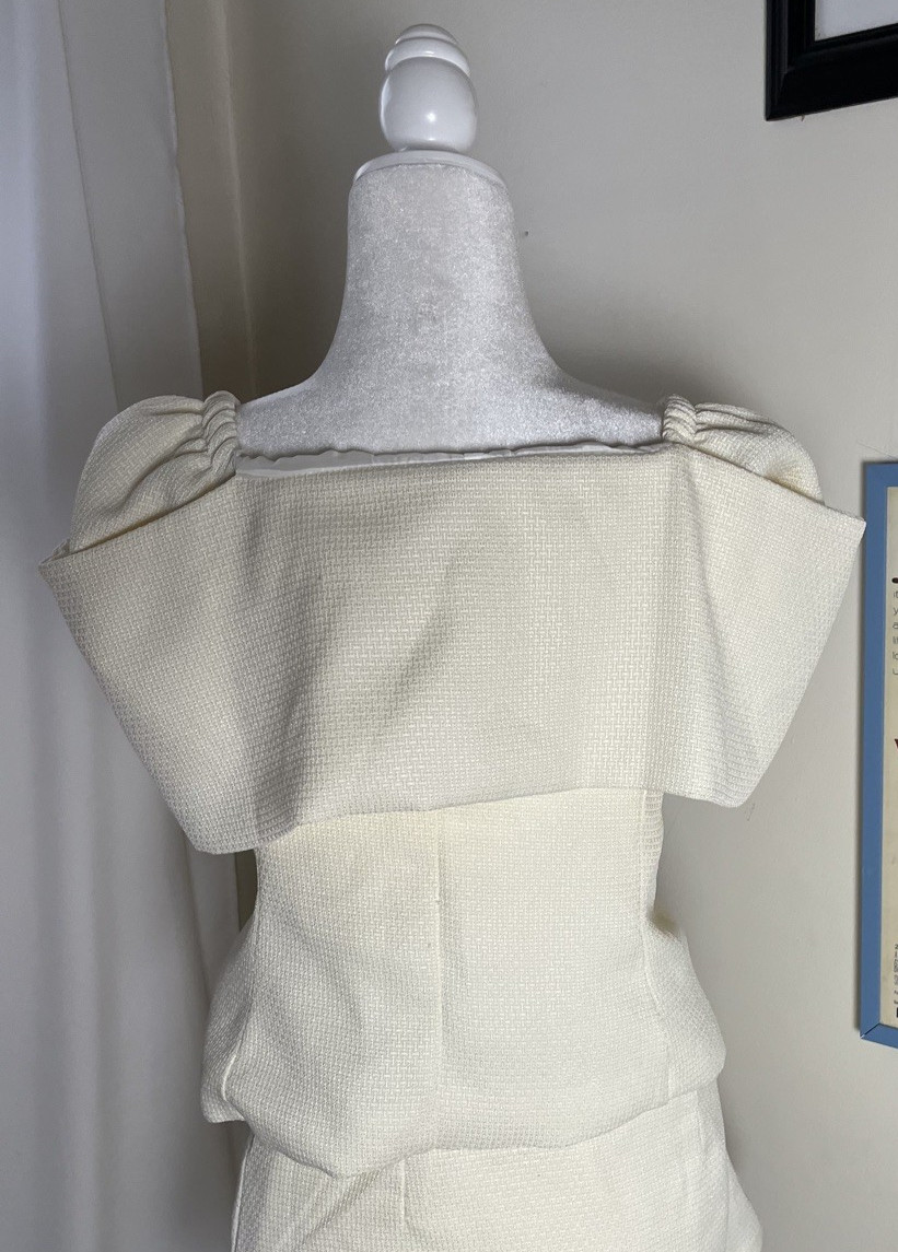 Vintage Bridal Matching Skirt Set, Custom 1980s, … - image 5