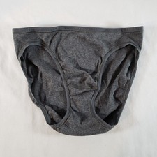 Victoria's Secret Bikini Small Dark Heather Gray 100 Cotton VTG NWT