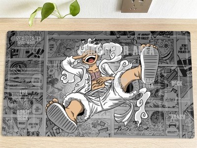 O-P Gear 5 Luffy Table Playmat CCG OPCG Desk Mat Trading Card Game Pad Mousepad