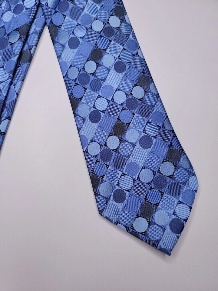 Corbata formal Van Heusen para hombre 58"Lx3,5"W azul cuello corbata Foto 2 de 4