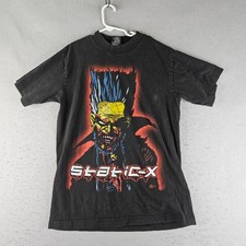 Vintage Static X Band Shirt Giant Black Small We're So Cold 2002 Y2K Hard Rock