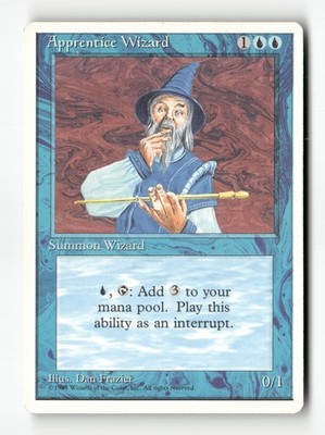 Apprentice Wizard C - Fourth Edition HP MTG