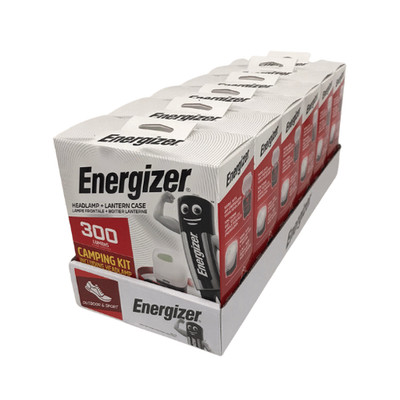 Energizer 6 x Kopflampe 300 Lumen + Lantern Case für Zelt / Outdoor etc.  