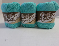Sugar 'n Cream Cotton Yarn Lot of 3 Seabreeze