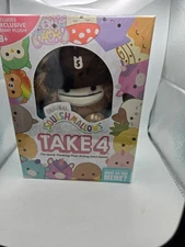 Collectible Squishmallows Take 4 Card Game + Benny The Bigfoot Plush  New