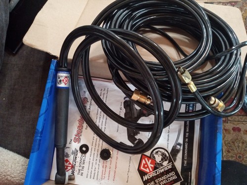 CK brand CK205 Water Cooled TIG Torch Kit 250A 25'  triflex cable Hose w/ defect