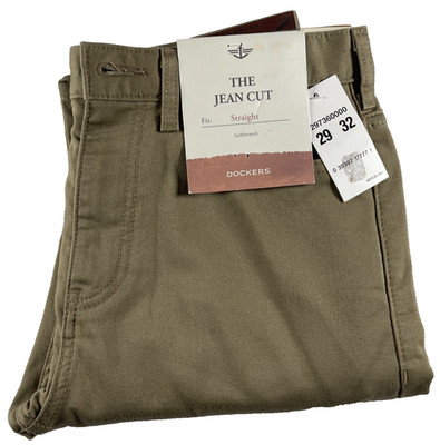 NWT Men s Dockers Brown Straight Fit Softstretch Pant 29x32. MSRP $58.00