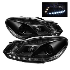 Spyder 5012111 Headlights Driving Head lights Headlamps Set of 2 for VW Pair