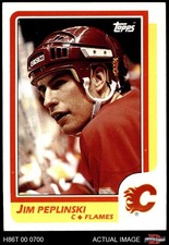 1986 Topps #182 Jim Peplinski Flames 6.5 - EX/MT+