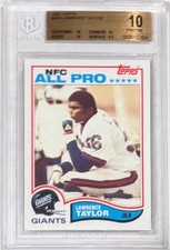 1982 Lawrence Taylor Topps RC... Graded BGS 10 Pristine