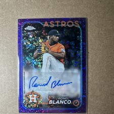 Topps Chrome Update 2024 Ronel Blanco 041/299 RC Auto Purple Speckle #AC-ROBL