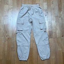Beige Khaki Outdoor Cargo Jogger Pants Lightweight Travel Hiking Size XS