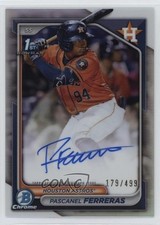 2024 Bowman Chrome Prospect Refractor /499 Pascanel Ferreras #CPA-PF Auto 14md