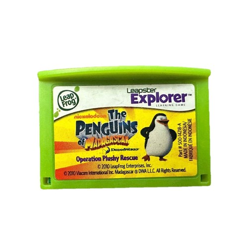 Leap Frog Leapster Explorer Learning Game The Penguins of Madagascar Nickelodeon - Picture 1 of 2