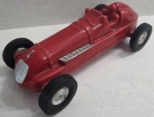 RITE SPOT GD 1 WIND UP PLASTIC OPEN WHEEL RACE CAR TOY 1950s Red