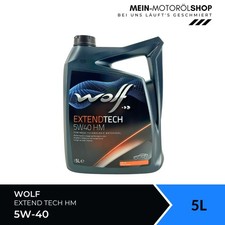 WOLF ExtendTech 5W-40 HM 5L Motor�l BMW Longlife-01 MB 229.5 VW 502 00 505 00
