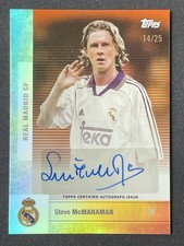Steve Mcmanaman 2025-26 Topps Real Madrid Cf Team Set Orange Auto /25 #BC-SM
