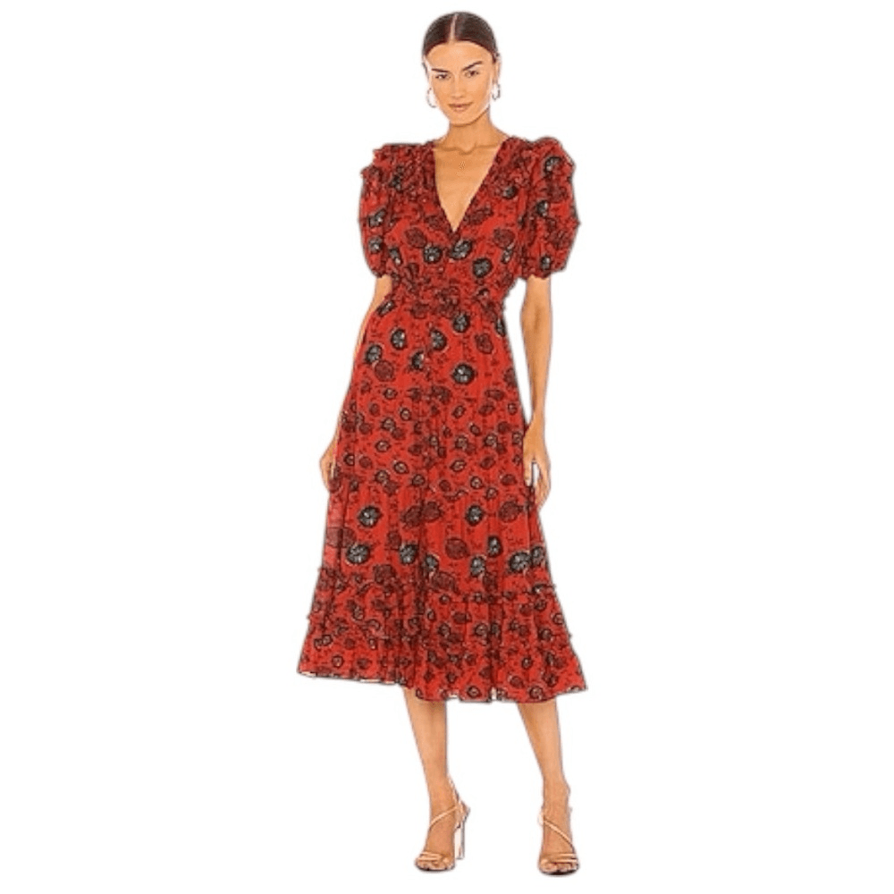 Ulla Johnson Irvette Dress in Poppy Floral size 2 sold at Revolve sold out $473