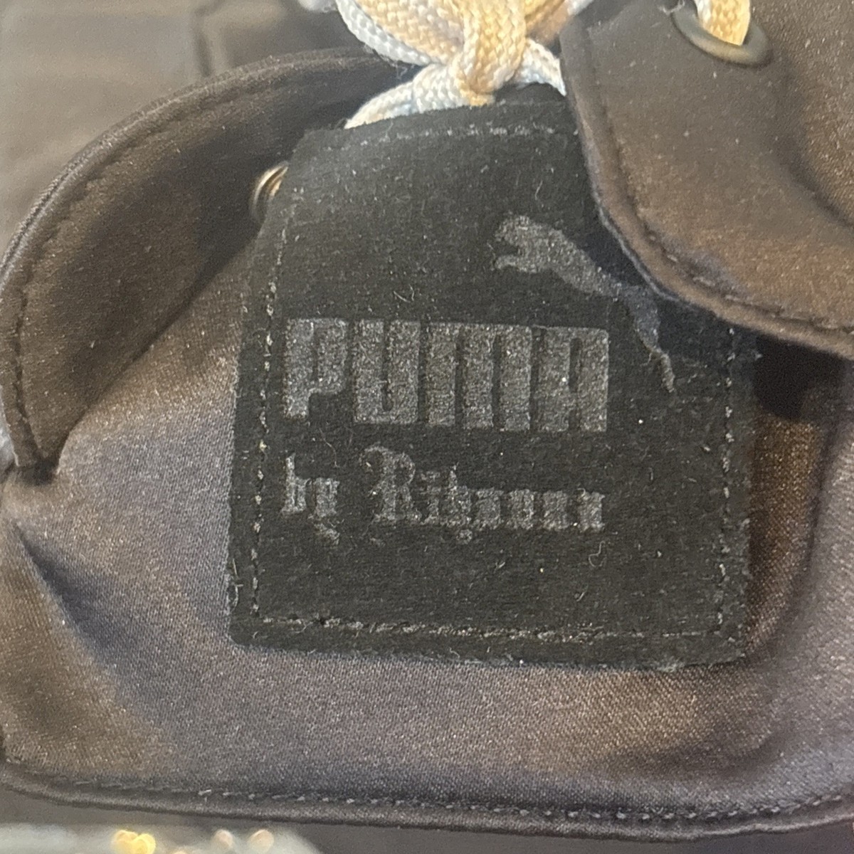 NWT PUMA X FENTY BY RIHANNA LACE UP CAP BLACK VANILLA ICE 