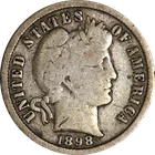 1898-S Barber Dime