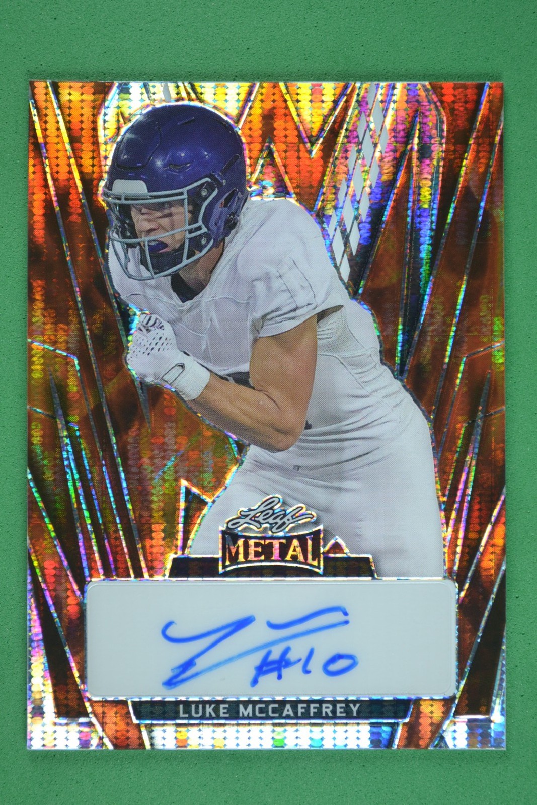 Luke McCaffrey Leaf Football Autographs #BALMC Base