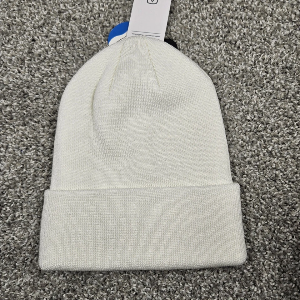 Uniforme de carbón de longitud media tejido puño gorro calce blanco unisex talla única para la mayoría Foto 2 de 4