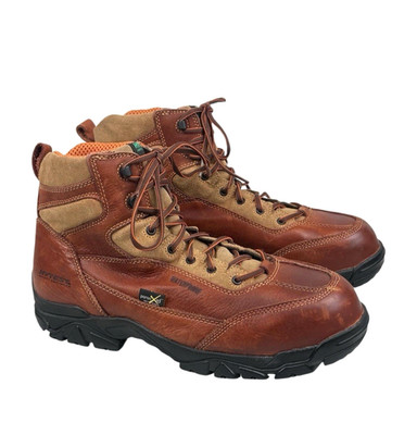 Hytest Apex Safety Boots Size 14 Brown Leather Waterproof 6'' ASTM Rated K12251