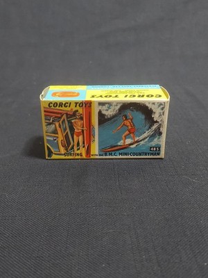 Vintage Corgi Toys | MIB | BMC Mini Countryman w/ Surf Boards & Fig. | No. 485