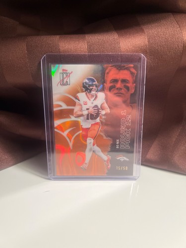 2025 Topps Signature Class - Bo Nix #18 Orange /50
