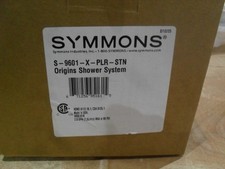 Symmons S-9601-X-PLR-STN Origins shower kit includes valve Satin Nickel