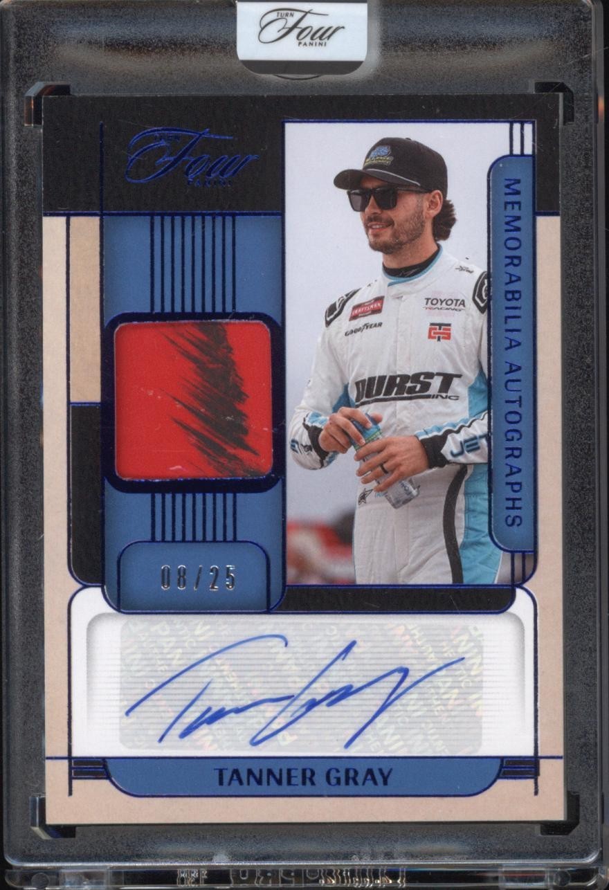 2026 Panini Turn Four Racing | Tanner Gray #MA-TGR Memorabilia Autographs 08 /25