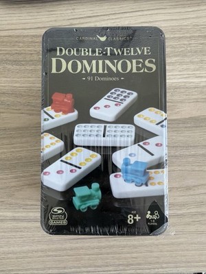 Cardinal Classics Double Twelve Dominoes 91 Pieces Train Game Set NEW Sealed