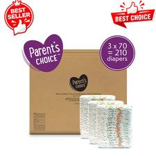Parent's Choice Dry Gentle Baby Diapers, Size 5, 210 Ct Mega Box, Leak Barrier