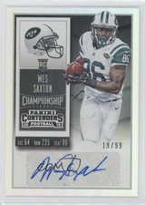 2015 Panini Contenders Rookie Championship Ticket 19/99 Wes Saxton #250 Auto ca0