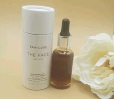 Tan-Luxe The Face Rejuvenating Self Tan Drops Medium/Dark 1.01 fl New 
