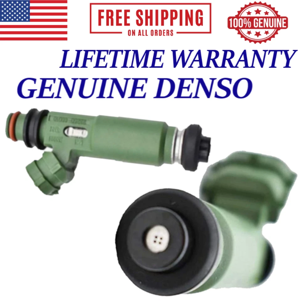 NUEVO JUEGO DE 8 INYECTORES DE COMBUSTIBLE OEM DENSO para Toyota Land Cruiser 1993-2003 4,7 L V8 Foto 3 de 3