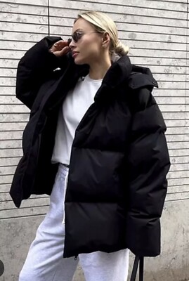 ELIZABETH AND JAMES Daunen Jacke schwarz Gr.M. N.p 350 