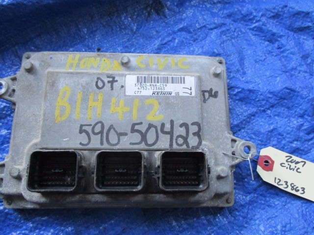 2007 Honda Civic engine computer ecu automatic transmission 37820