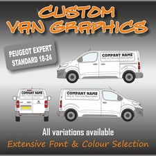 Van Graphics Sign Writing Vehicle lettering signs Peugeot Expert Standard 18-24