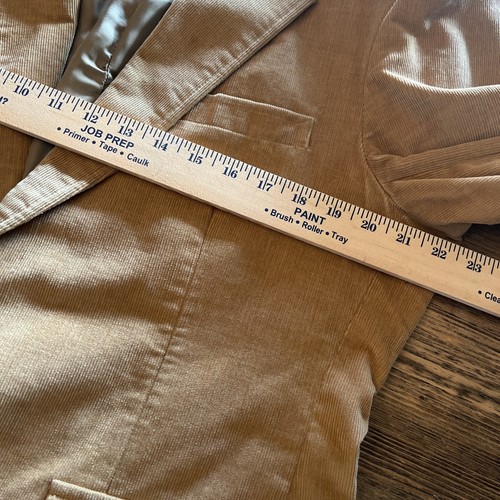 Manteau de sport vintage Cambridge Classics Mervyns homme 42 chameau corduroy patch coude - Photo 5/20