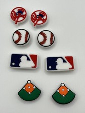 MLB New York Yankees Baseball Team For Crocs Shoe Charms Jibbitz - 8 Pieces