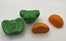 Play Food Kid's Fruit Vegetables Kitchen Cutting Toy Hook Loop Knife Lot of 7