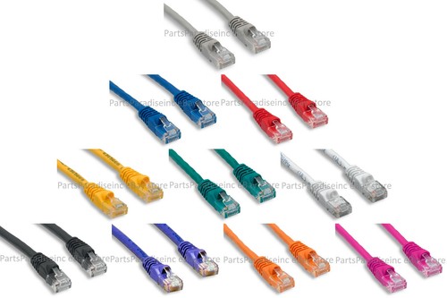 Lot Pack 1/5/10x Cat5e 350MHz patch cable 6in 1ft 2ft 3ft 4ft 5ft 6ft 7ft 10ft - Picture 4 of 96