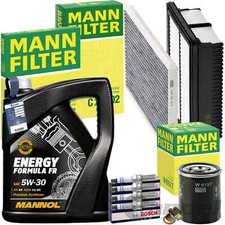 MANN INSPEKTIONSPAKET+MANNOL 5W30 MOTORÖL passend für HYUNDAI i20 II GB 75+84 PS
