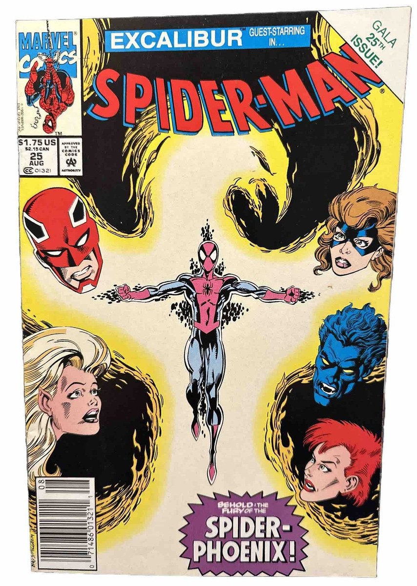 SPIDER-MAN 25 AUG 1992 MCU Marvel Comic Book SPIDER-PHOENIX