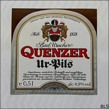 Bad Uracher Quenzer Ur-Pils Beer Label (BL5)